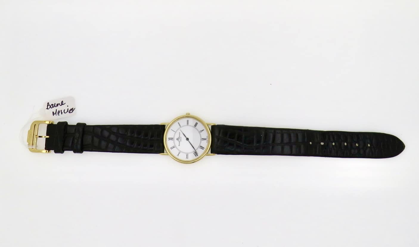 Baume & Mercier Classima 33.5mm Ultra Thin Quartz Watch Yellow Gold 18k ...
