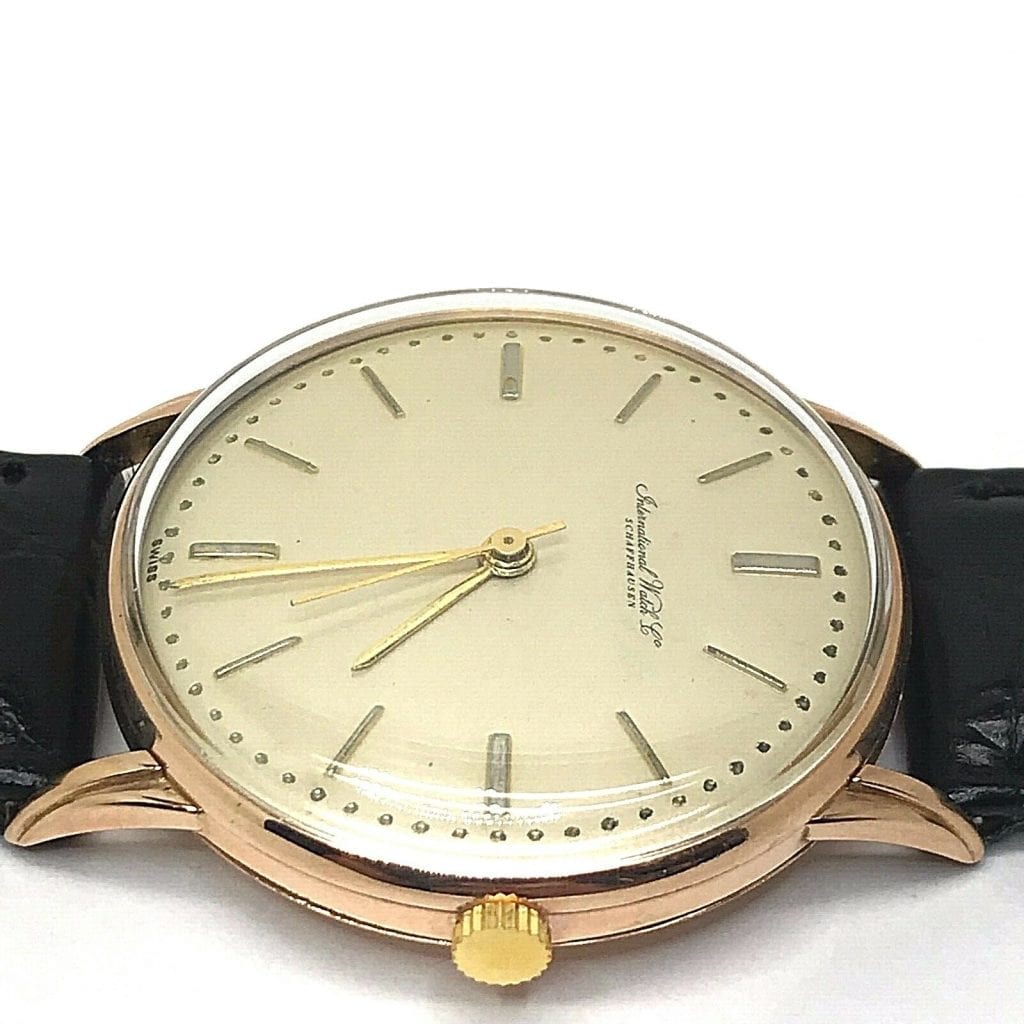 IWC Schaffhausen Vintage Swiss Manual Wind 34mm Watch Cal. 402 in 14ct Rose Gold — Depot Luxury Ltd
